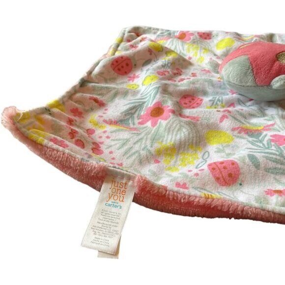 Carters Just One You Baby Lovey Security Blanket With Plush Ladybug - Picture 2 of 4